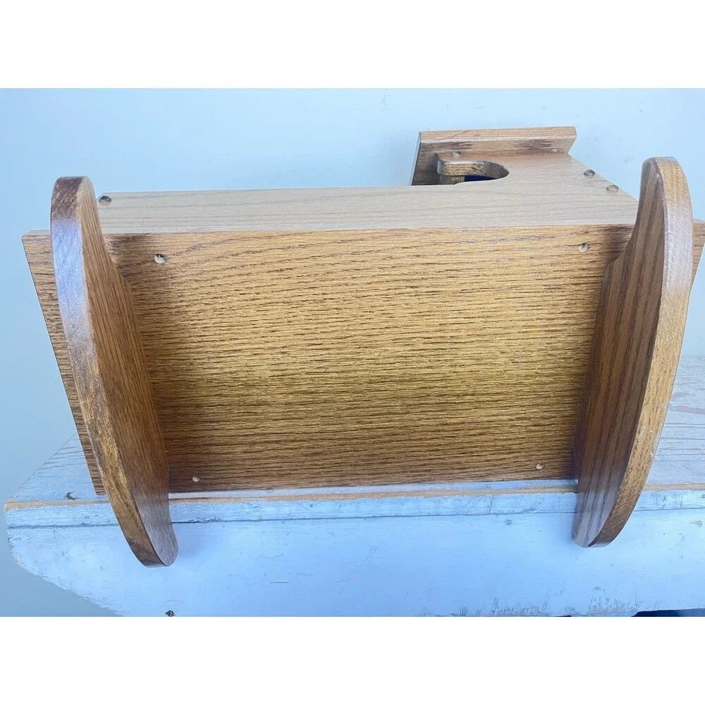 Vintage Handmade Wooden Doll Cradle Rocking Bed Folk Art Primitive Toy Country